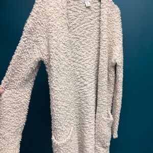 Rachel Zoe Cream Textured Cardigan